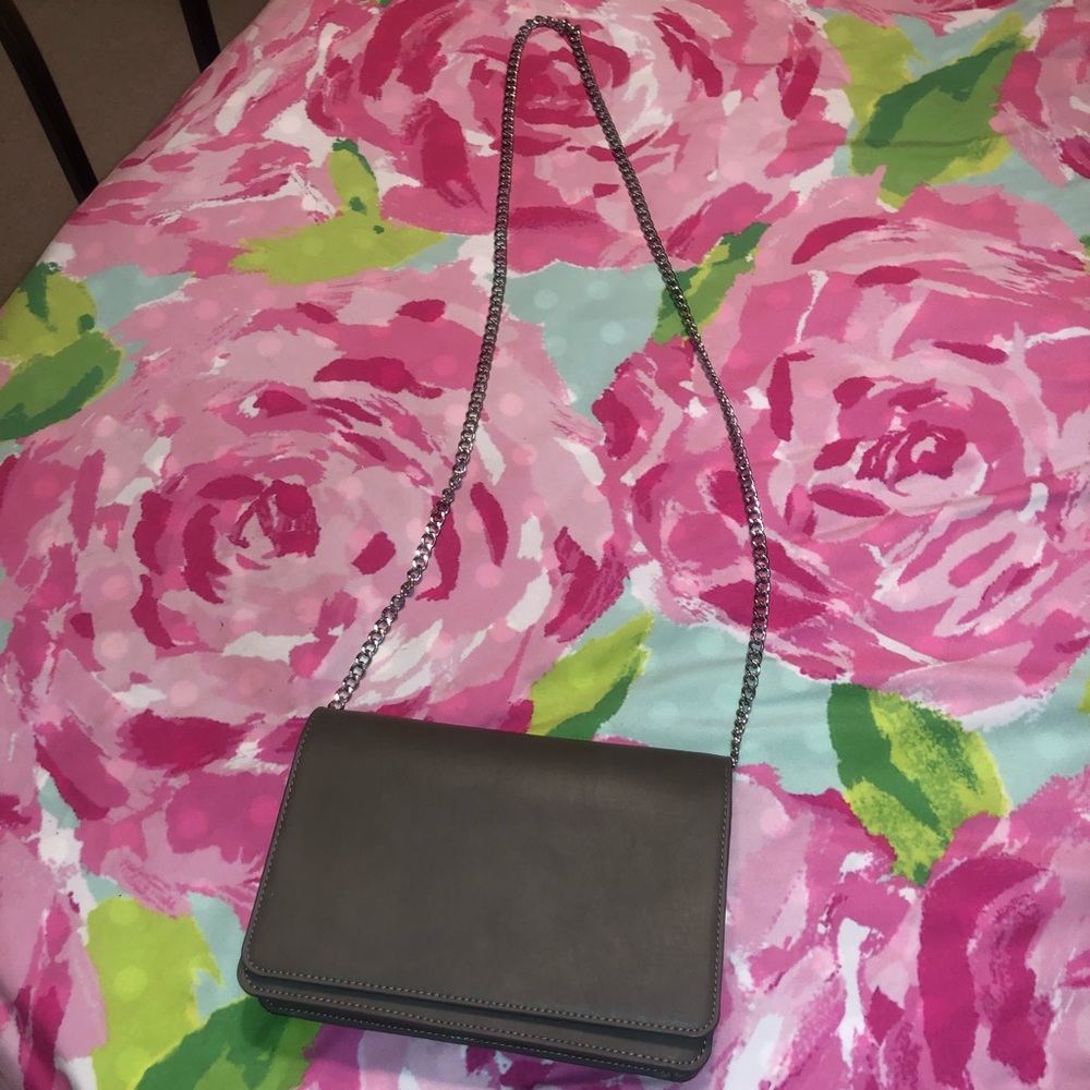 NWOT chic grey purse